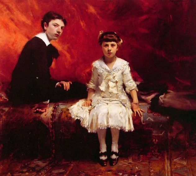 Portrait of edouard and Marie-Louise Pailleron, edouard Pailleron children